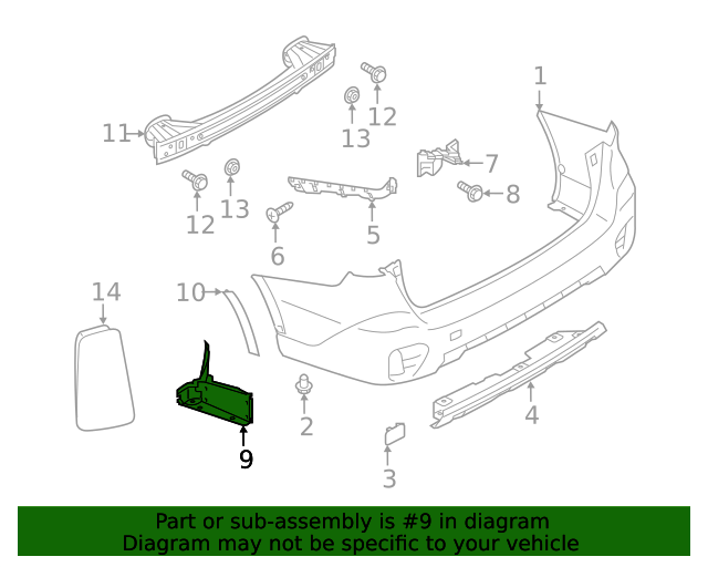 20202023 Subaru Outback Wheel Arch Molding 57731AN58B Subaru Parts