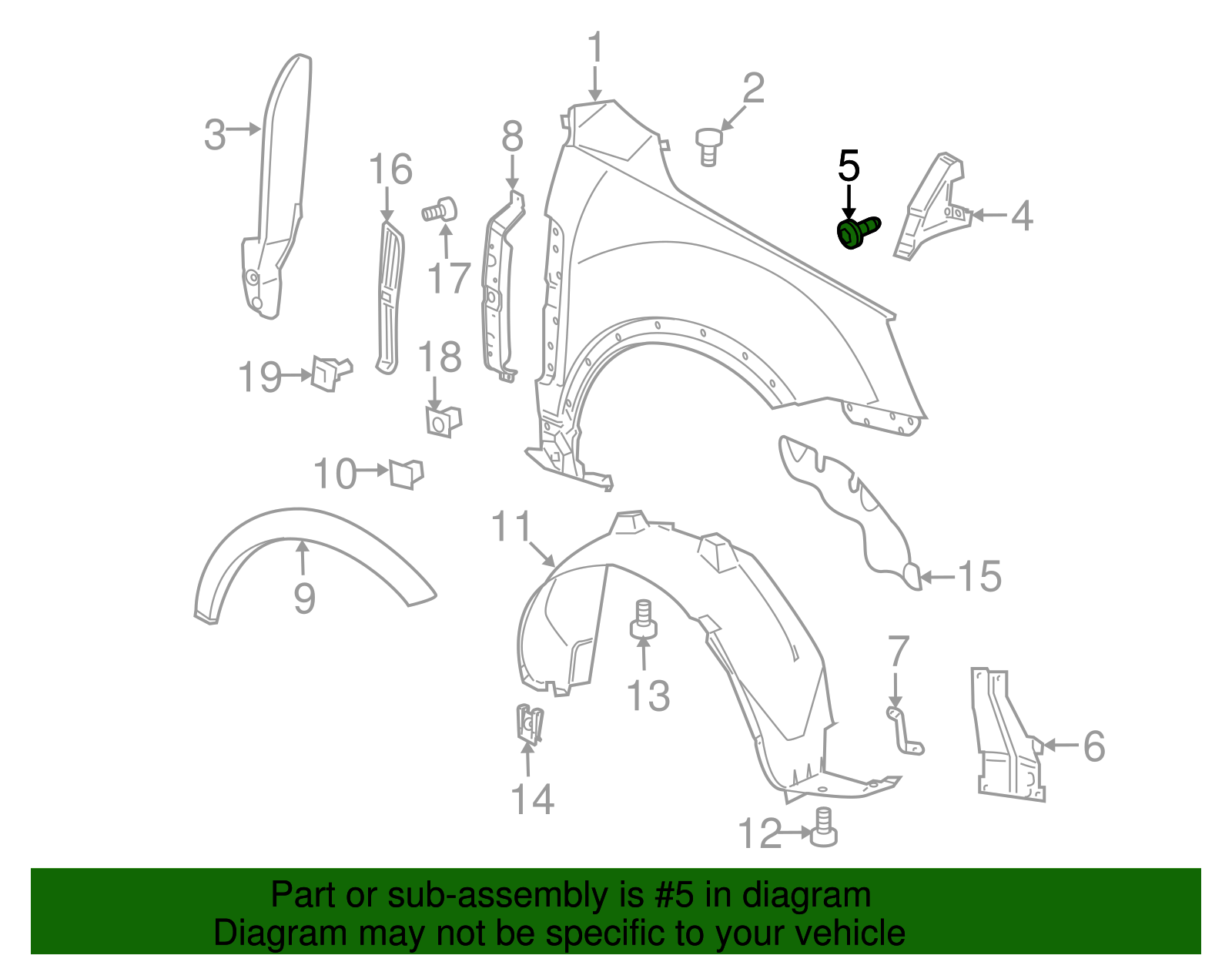 Black Multi-Purpose Retainer - GM (94530432)
