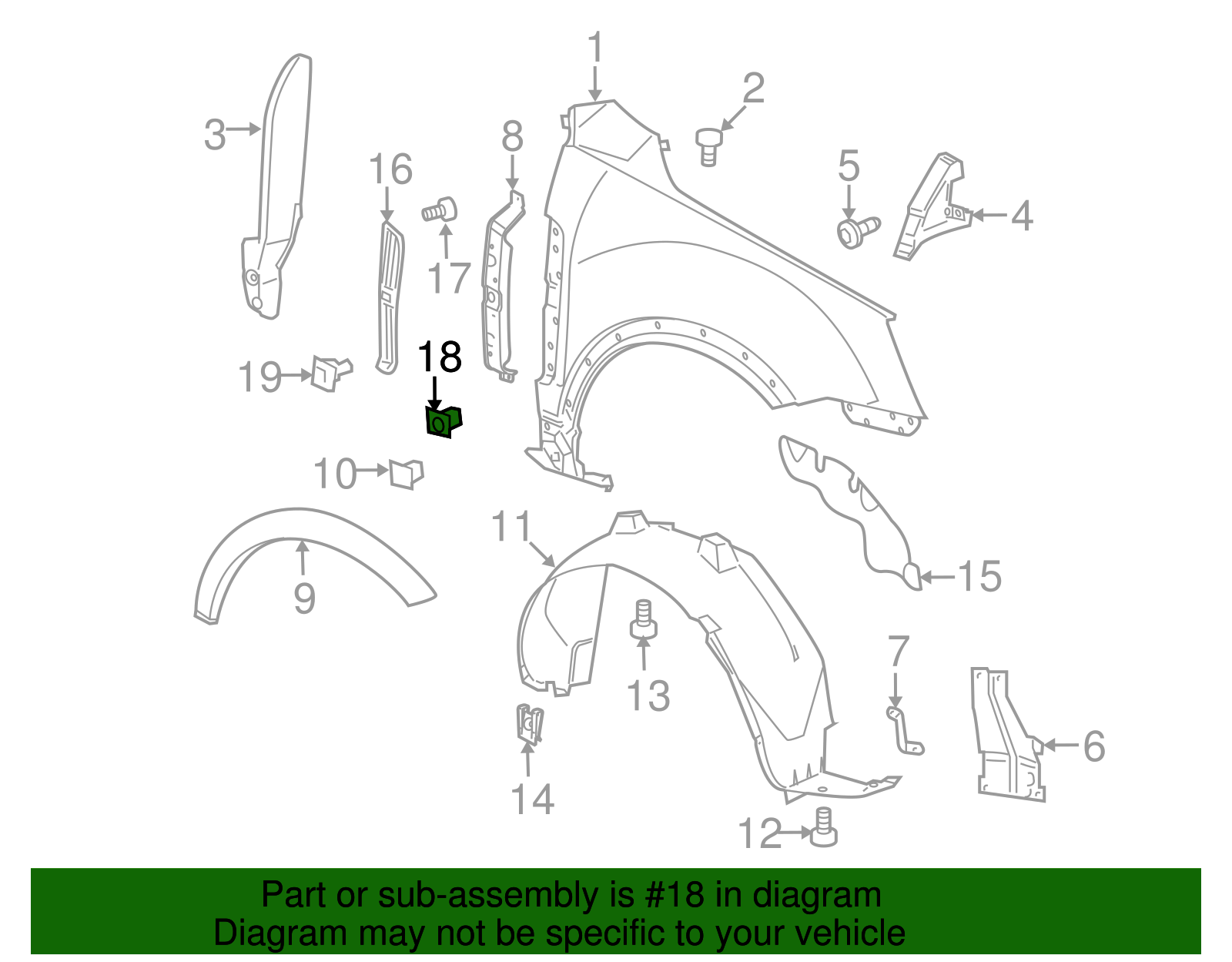 Multi-Purpose Retainer - GM (94530629)