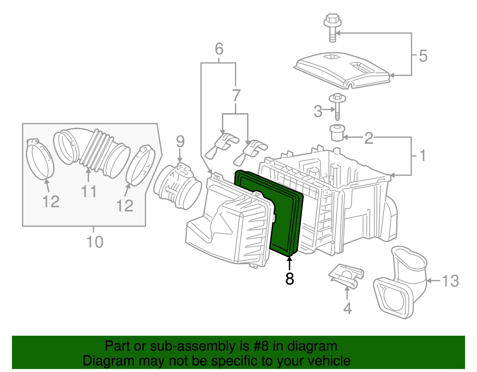 Air Filter - GM (10354942)
