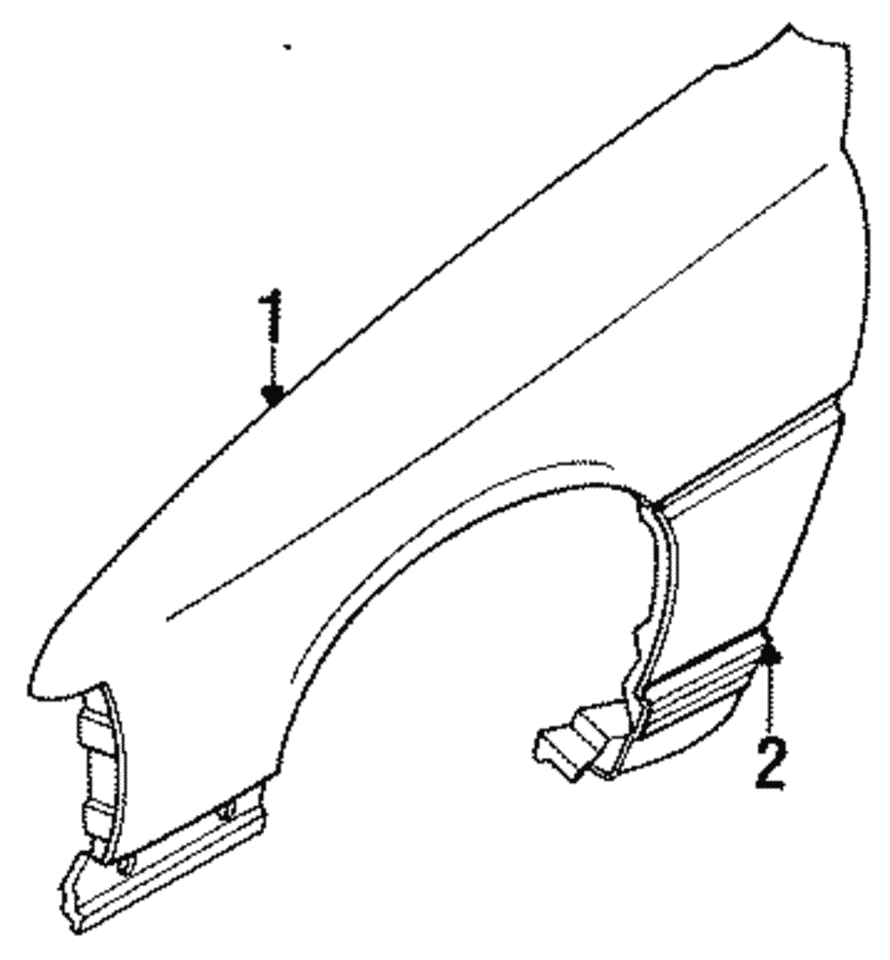 Molding, F/Fdr Side(Right-hand) - GM (96138726)