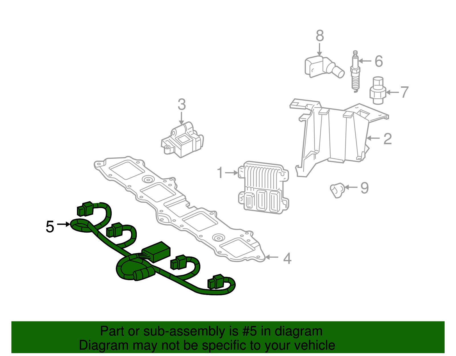 Engine Wiring Harness - GM (94673026)