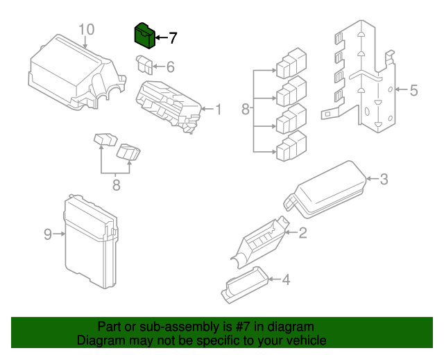 24370C9924 Fusible Link 20042019 Nissan Nissan OEM Parts Direct