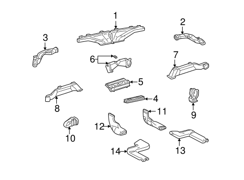 Ducts for 2003 Toyota Highlander #0