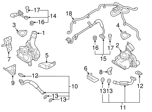 2010-2019 Ford Lower Pipe Gasket AA5Z-6N652-A | OEM Parts Online