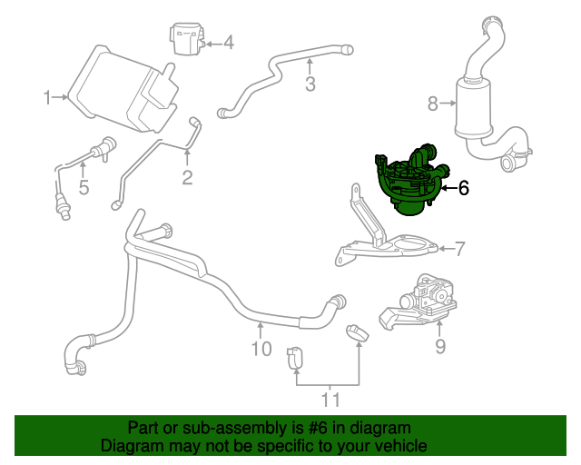 20122013 Chevrolet Impala Secondary Air Injection Pump 12634456 OEPartsQuick