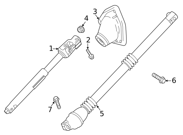 2020-2024 GM Intermediate Shaft 85608894 | TascaParts.com