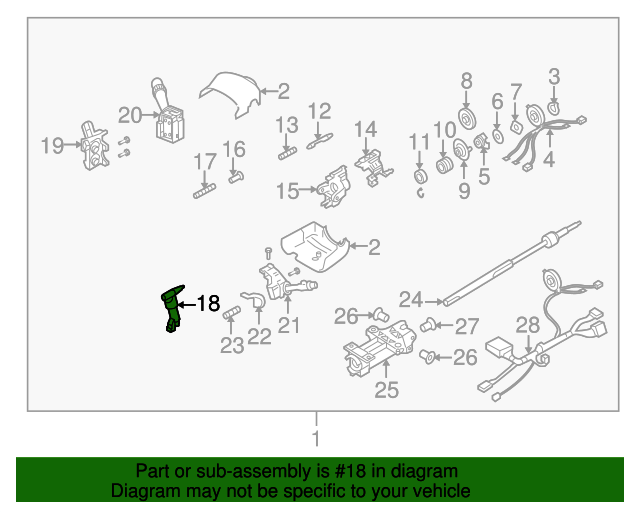 Genuine Steering Lock for 20052009 Saab 97x Part 26056147 Over