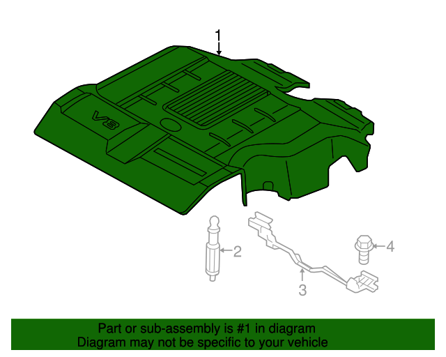 Genuine Engine Cover for 2013 Land Rover Range Rover Land Rover Part