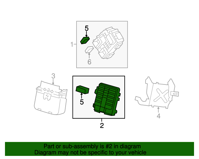 20072014 GM Body Wiring Harness Junction Block 20813086