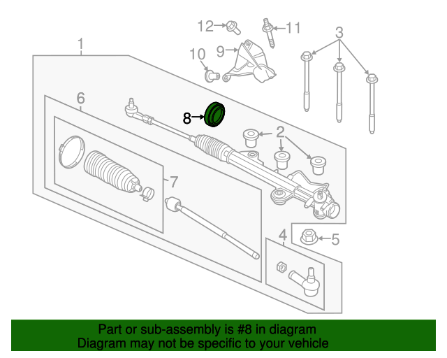 20152019 Ford OEM Rack And Pinion Pinion Seal BK2Z3E664A Ford