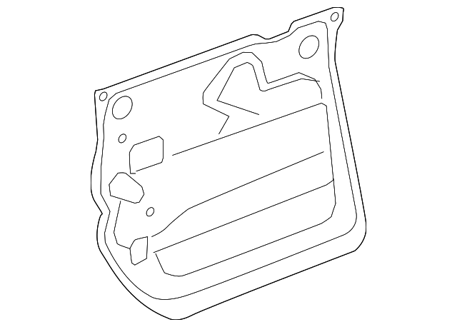 Passenger Side Rear Door Water Deflector - GM (84046846)