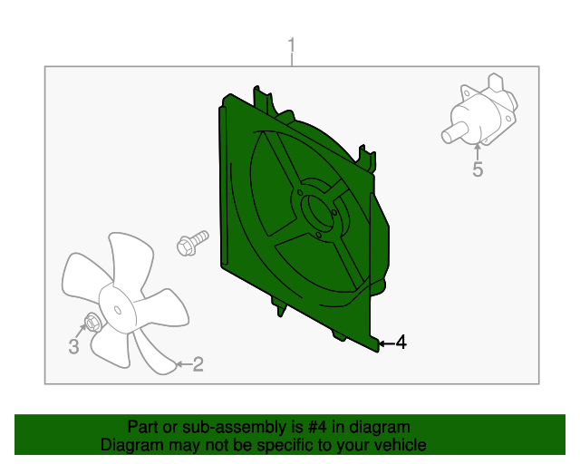 20042005 Mazda Miata Fan Shroud BP8J15210A