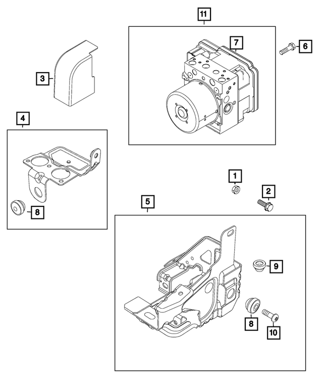 thumbnail image 2 of 2015-2021 Ram ProMaster City Radiator Support Bracket 68260372AA | OEPartsQuick 2 of 14