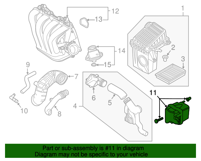 20022008 Mini Cooper Engine Air Intake Resonator 13711477842