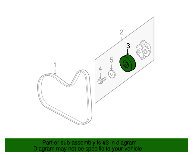 20042007 Saturn Vue PulleyDrv Belt Tensr 12634367