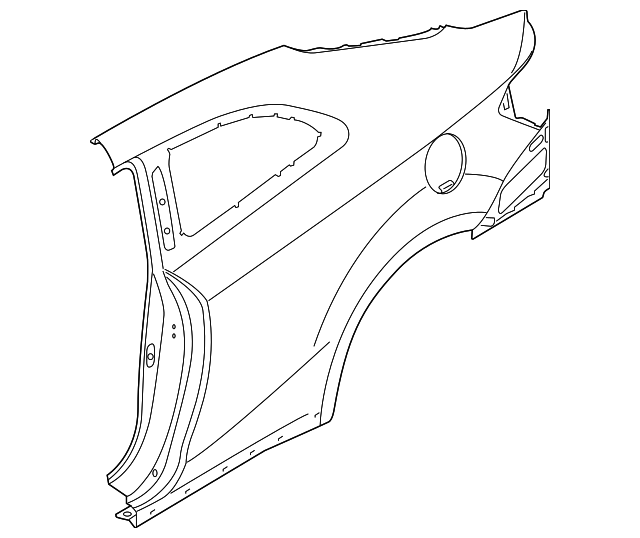 20142016 Kia Forte Koup Quarter Panel Passenger Side (RH) 71504