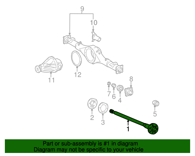 19952003 Toyota Axle Shaft 4231135340 OEM Parts Online