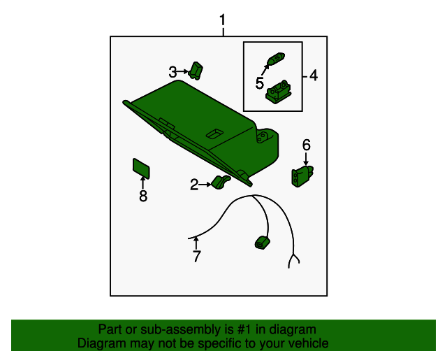 Genuine Glove Box Assembly for 20032006 Hyundai Tiburon Part 84501