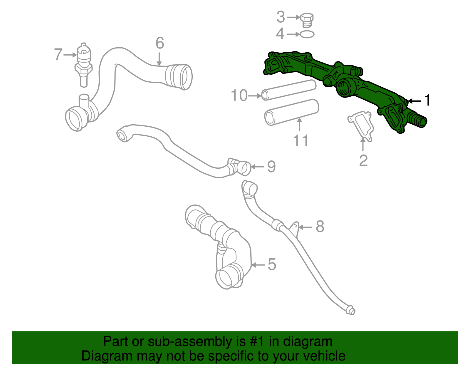 11531437493 - 1999-2003 BMW Water Manifold (11-53-1-437-493) | BMW of ...