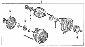 31100PGKA03 - Electrical: Alternator for Acura: MDX Image