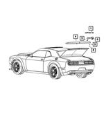 6RF50RXFAD - Exterior Ornamentation: Rear Spoiler for Dodge: Challenger Image image