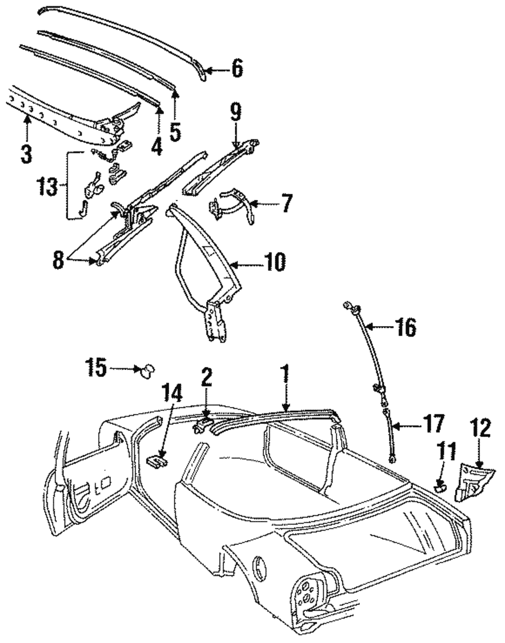 Bow Assembly, F/Top #4 - GM (12505326)