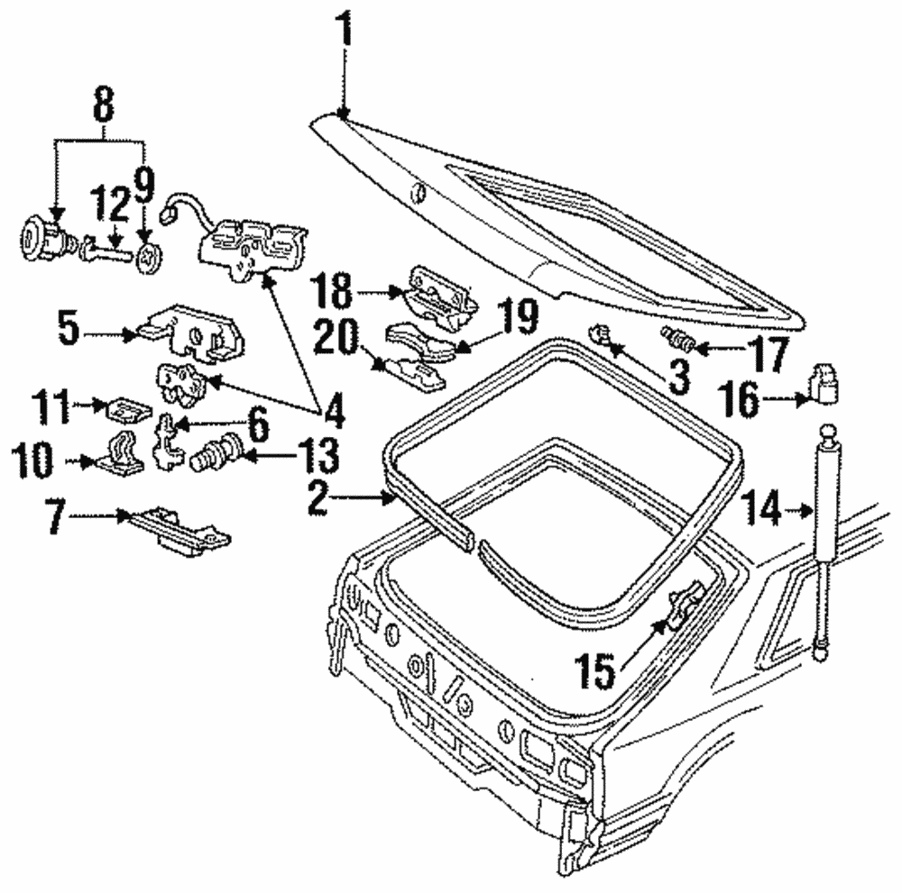 Hinge - Ford (E7ZZ-6142700-A)