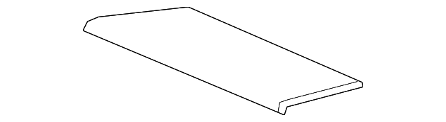 Black Instrument Panel Compartment Liner - GM (92246243)