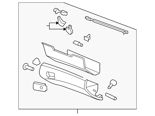 Onyx Instrument Panel Compartment Door - GM (92204538)