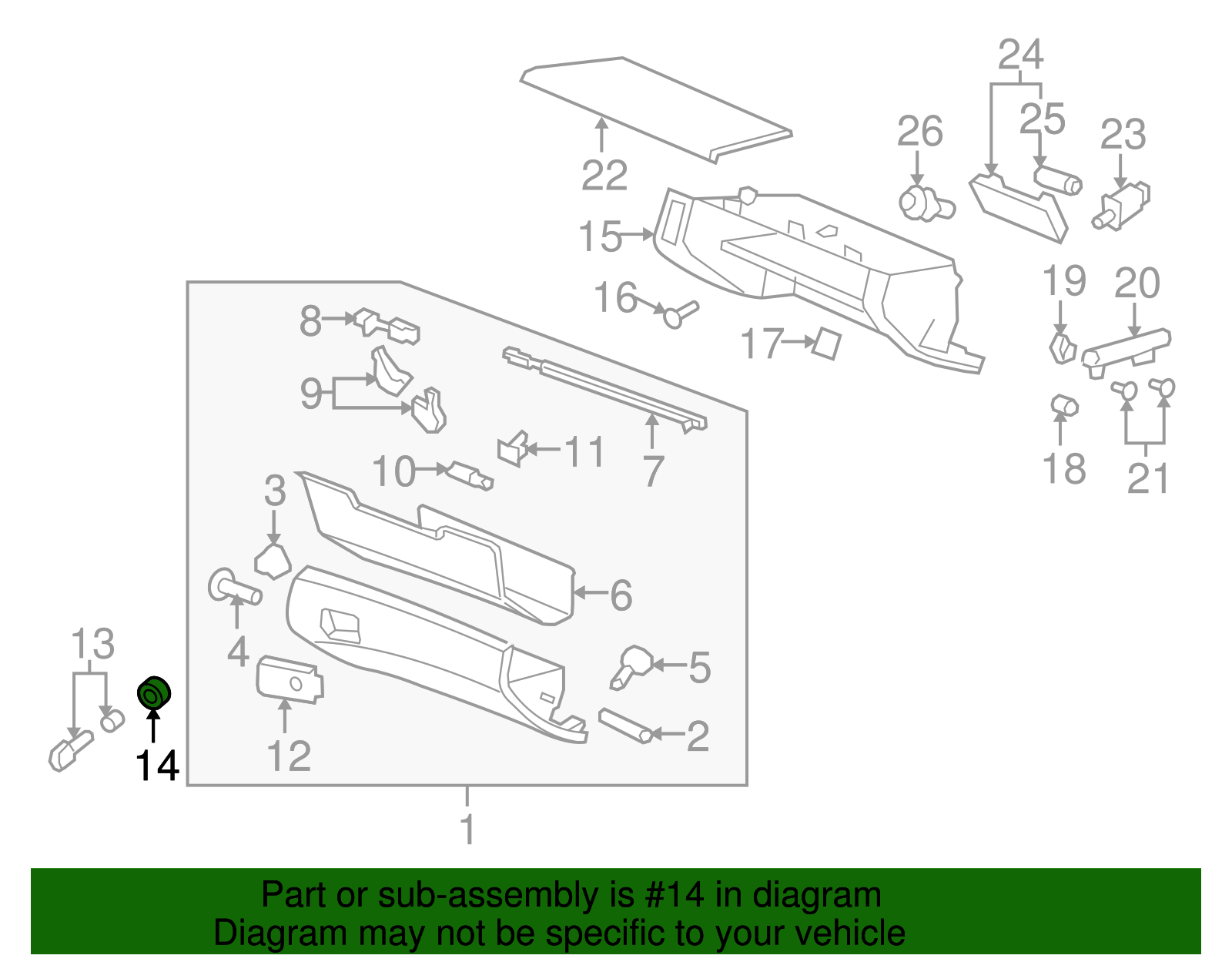 Retainer, I/P Compt Dr Lk Cylinder Lat - GM (92249251)