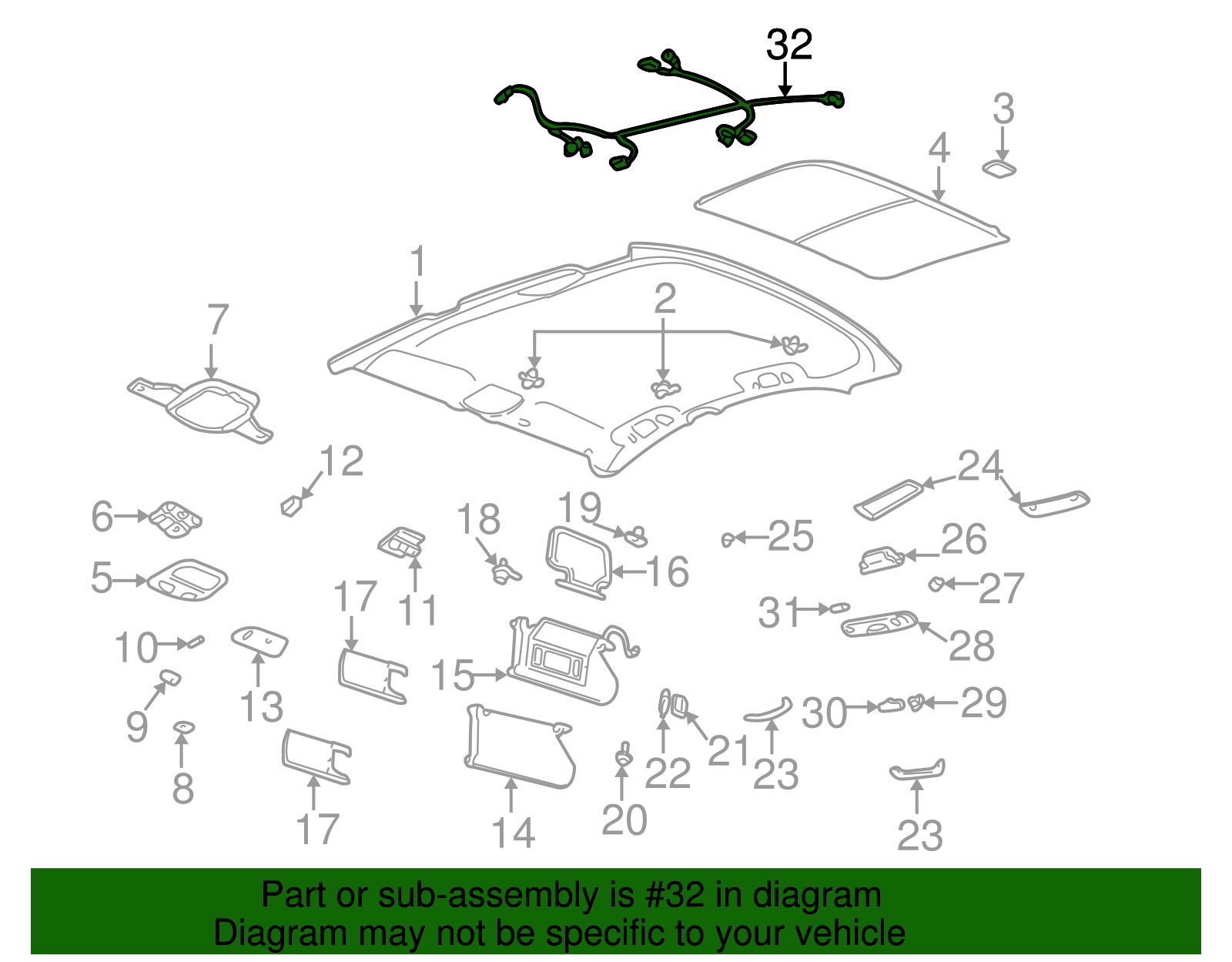 Wire Harness - Buick (25725174)