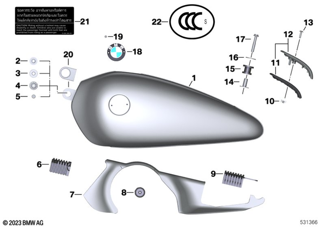 07119907160 - Countersunk Screw - M6X25-8.8-Znniv 2011-2024 BMW  