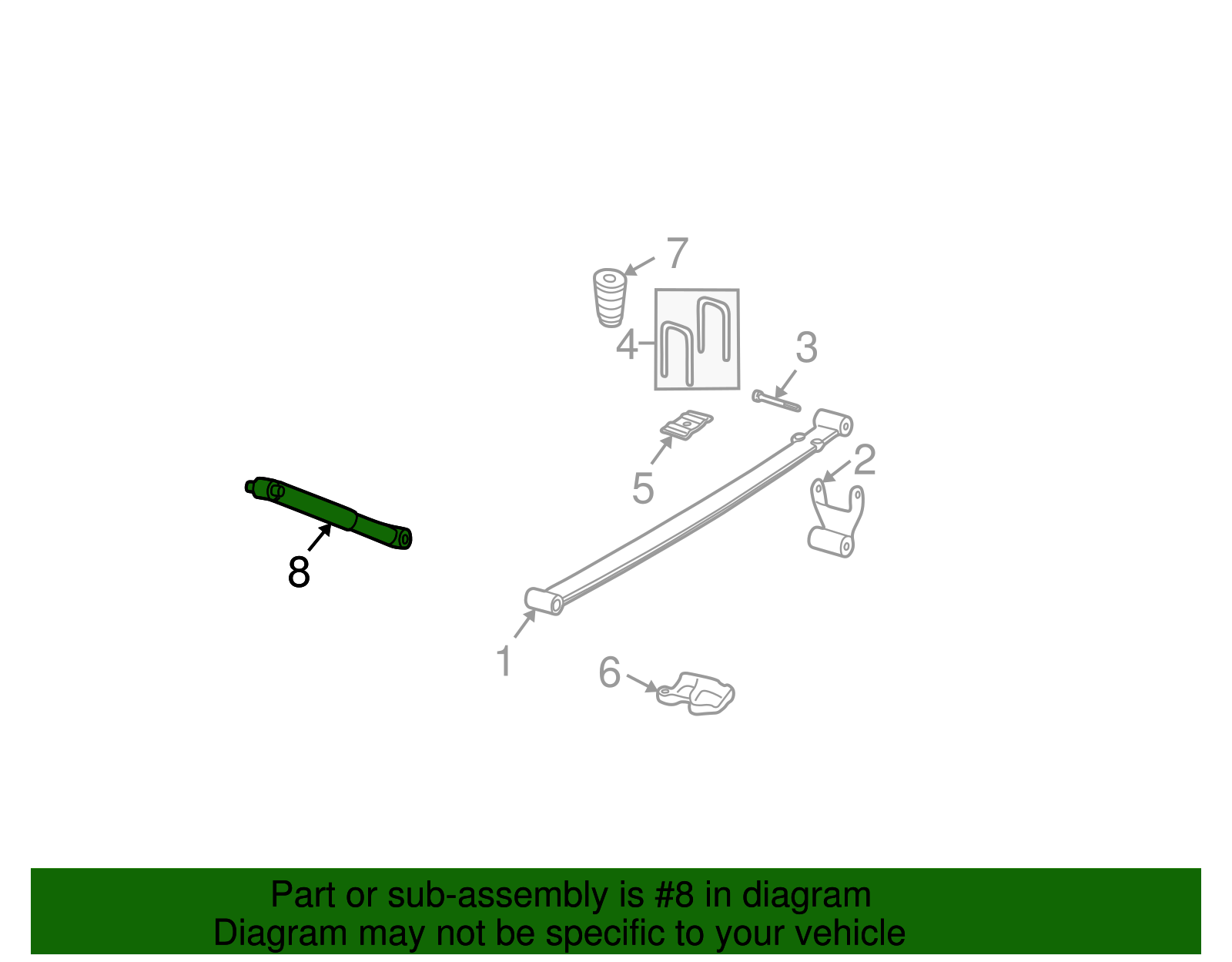 Suspension Shock Absorber - GM (88891364)