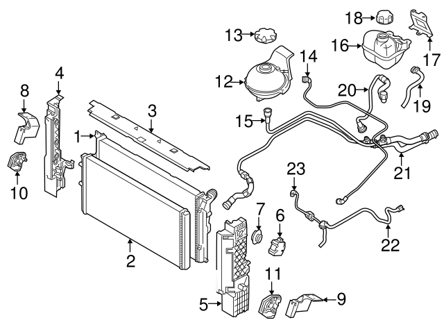 17137649116 - 2014-2020 BMW i8 Recovery Tank Bracket (17-13-7-649-116 ...