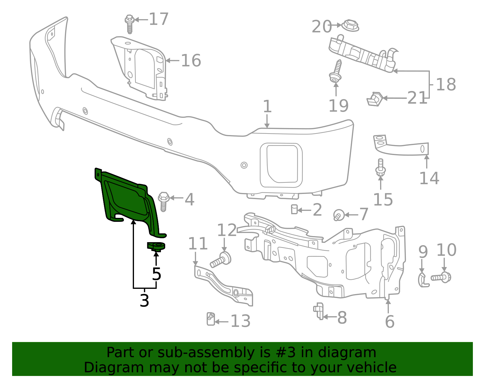 Fuel Pump Power Control Module Bracket - GM (84392043)