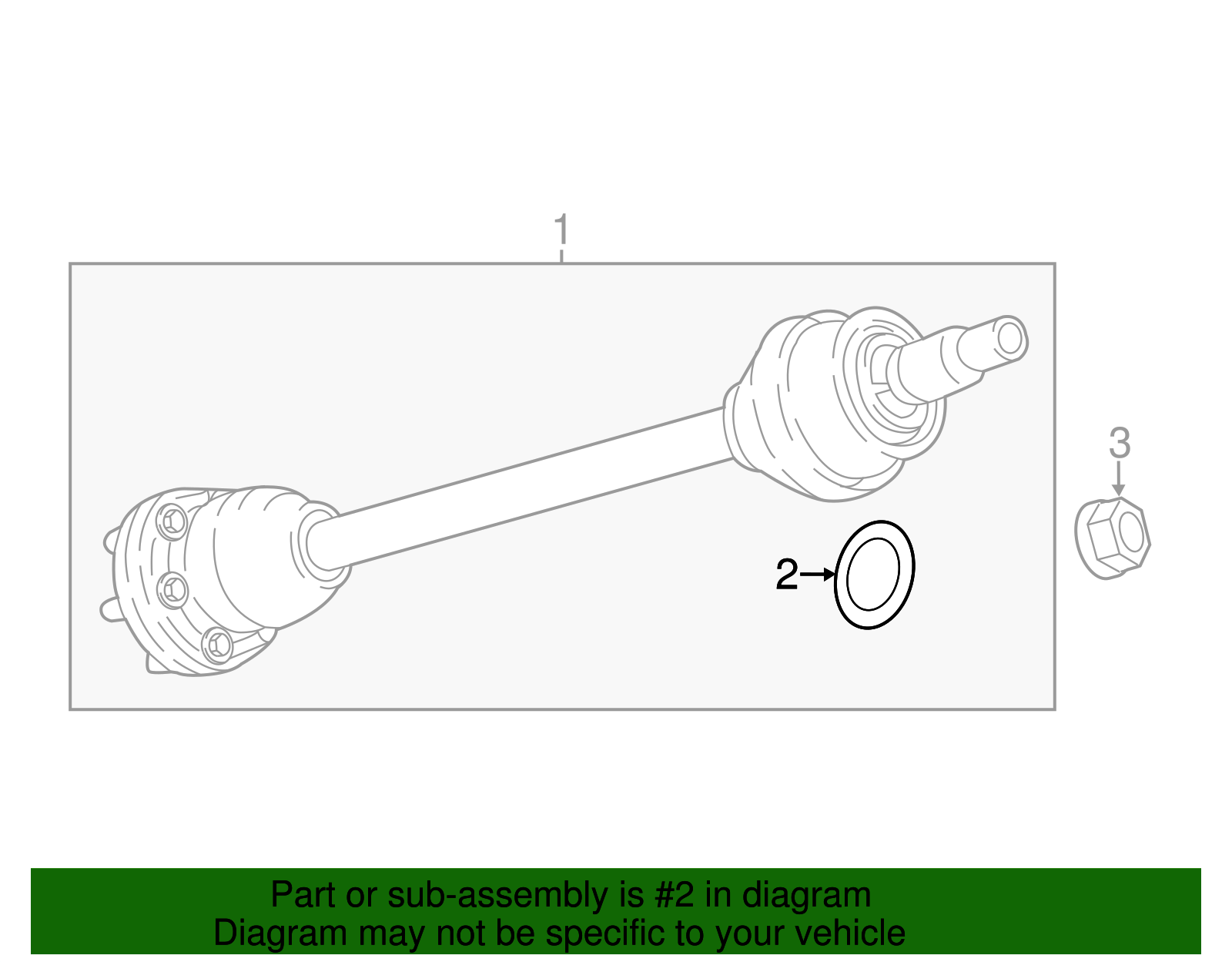 0.53 mm Thick Steel Half-Shaft Washer (11611965)