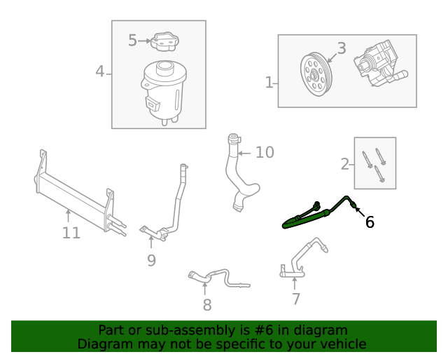 2020 Ford Power Steering Hose LC3Z3A719D Shop Parts Online