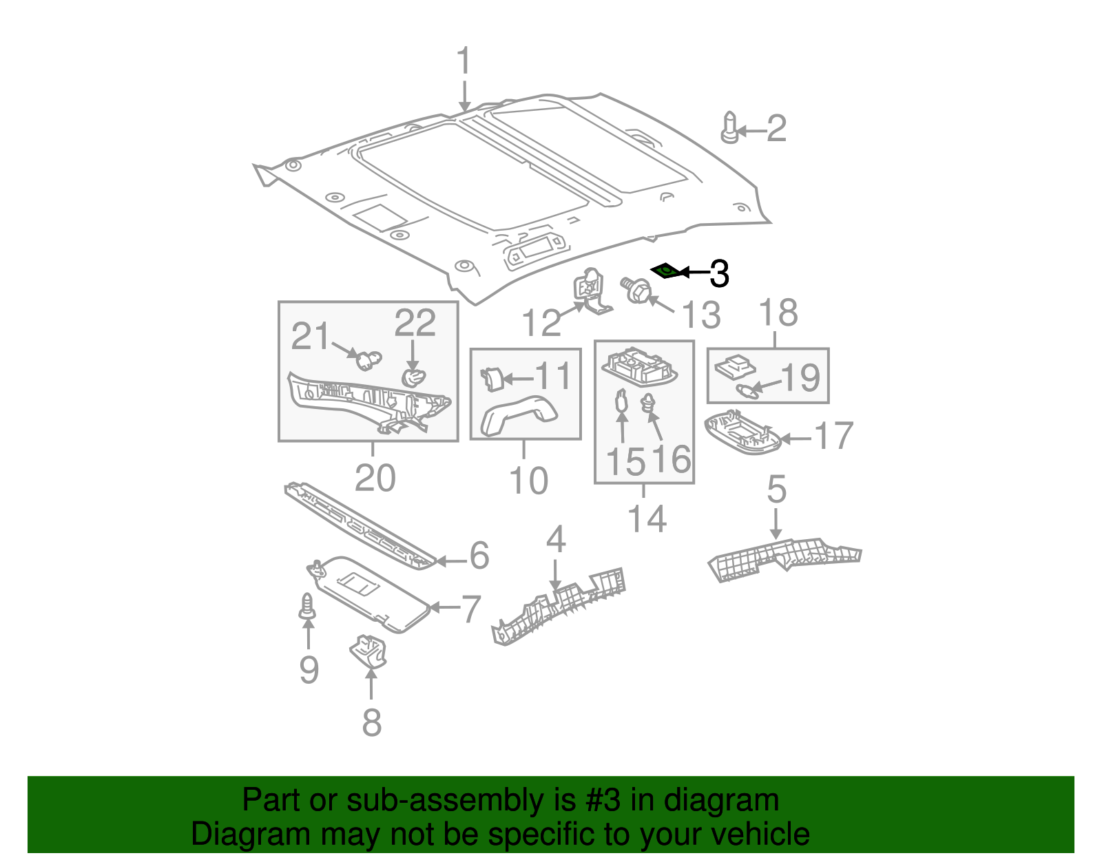 Headliner Fastener - Scion (90530-30003)