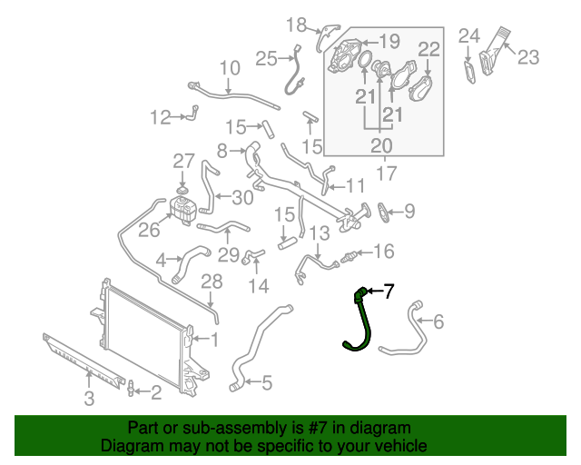 30745316 - HVAC Heater Hose 2003-2005 Volvo XC90 | AutoNationParts.com