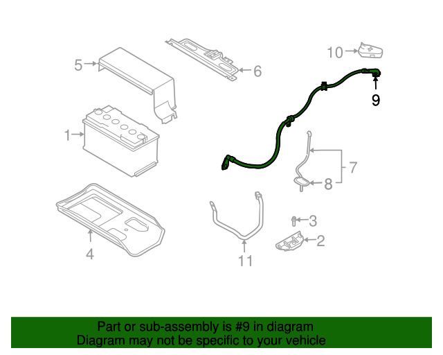 30724664 Positive Cable 20032014 Volvo XC90 Volvo OEM Parts Direct