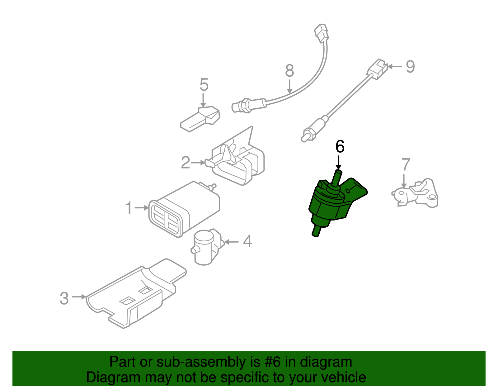 Vapor Canister Purge Valve with Bracket - GM (96800400)
