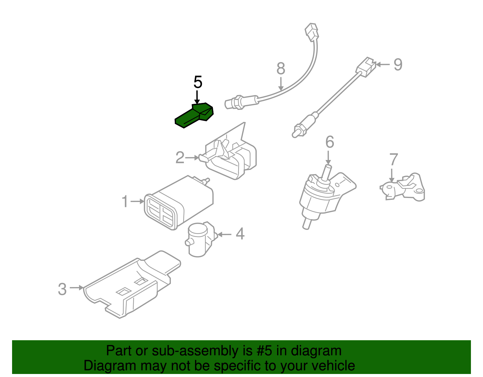 Vapor Canister Vent Solenoid Valve Bracket - GM (96495797)
