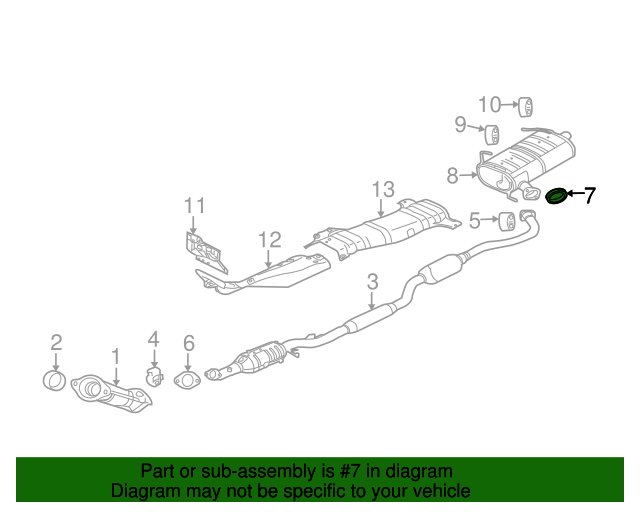MN110644 - Muffler Gasket 2005-2023 Mitsubishi | Mitsubishi Direct Parts