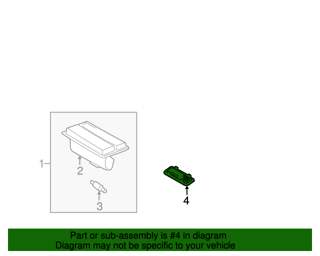 81231AA010 Map Light Lens 19972005 Toyota Longo Toyota Parts