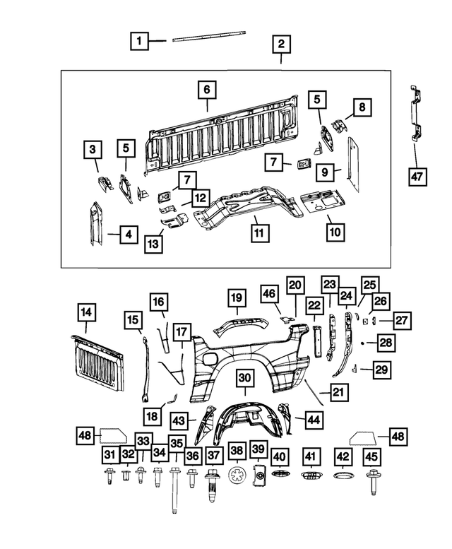 2019-2025 Ram 1500 Body Panel Deadener, Left Front 68421652AA | My 