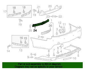 23256754 - Rear Bumper Energy Absorber 2017-2019 Cadillac CTS | Gateway ...