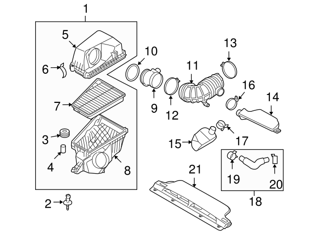 2009-2014 Hyundai Genesis Intake Tube Clamp 14711-45006-B ...