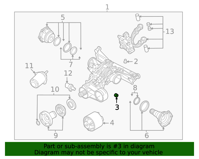 20212022 Audi Differential Assembly Repair Kit 0B0598081 Audi USA