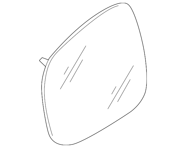Mirror Glass - Volkswagen (7L6-857-522-AA)
